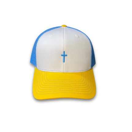Cross Snapback - Columbia White Yellow