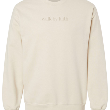 Walk By Faith Embroidered Sweatshirt
