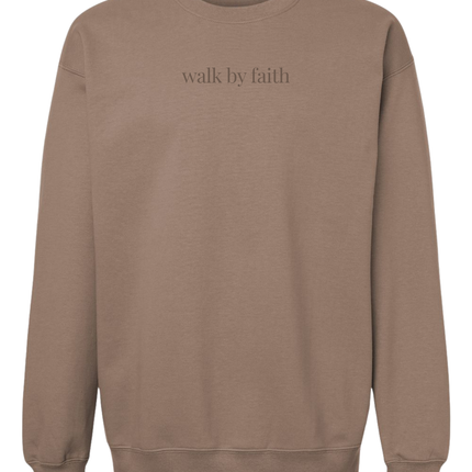 Walk By Faith Embroidered Sweatshirt