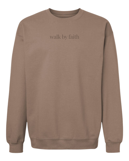 Walk By Faith Embroidered Sweatshirt