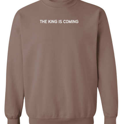 The King Is Coming Womens Fleece Sweatshirt
