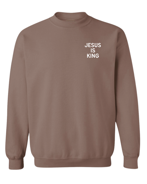 Jesus Is King Left Chest Sweatshirt