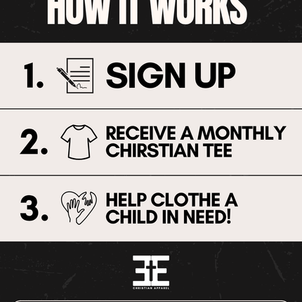 The Equipped Tee Club – Monthly Christian T-Shirt Subscription