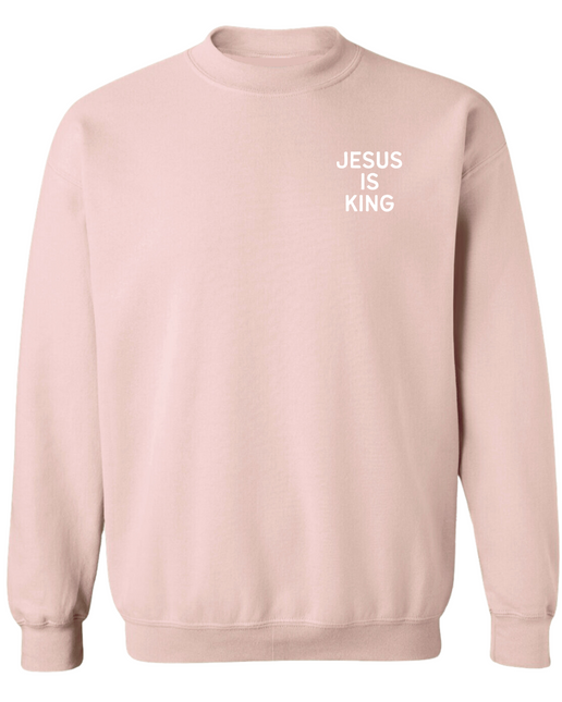 Jesus Is King Left Chest Sweatshirt