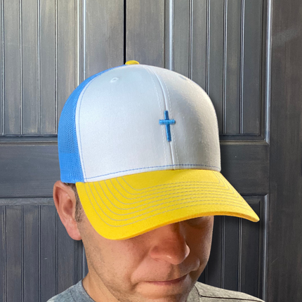 Cross Snapback - Columbia White Yellow