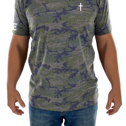 Cross Left Chest Mens Tee