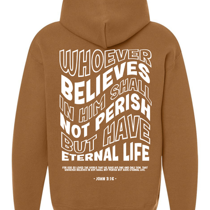 Bible Verse Hoodie Christian Hoodie Faith Hoodie Church Wear Bible Study Outfit Christian Sweatshirt Religious Gift Inspirational Hoodie Jesus Hoodie John 3:16 Apparel