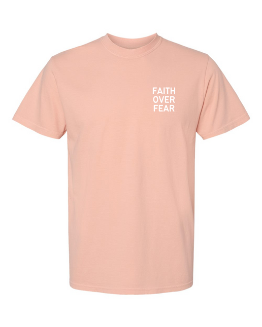 Faith Over Fear Left Chest Tee