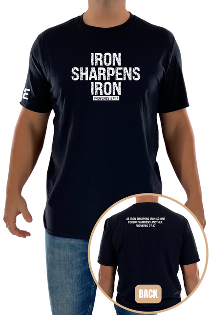 Iron Sharpens Iron Mens Christian T-Shirt