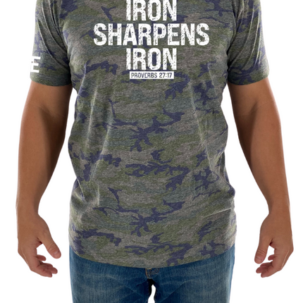 Iron Sharpens Iron Mens Christian T-Shirt