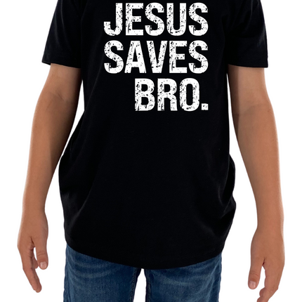 Jesus Saves Bro Kids Tee