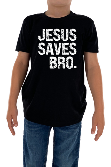 Jesus Saves Bro Kids Tee