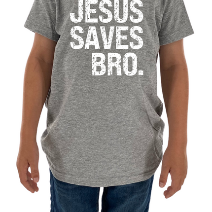 Jesus Saves Bro Kids Tee