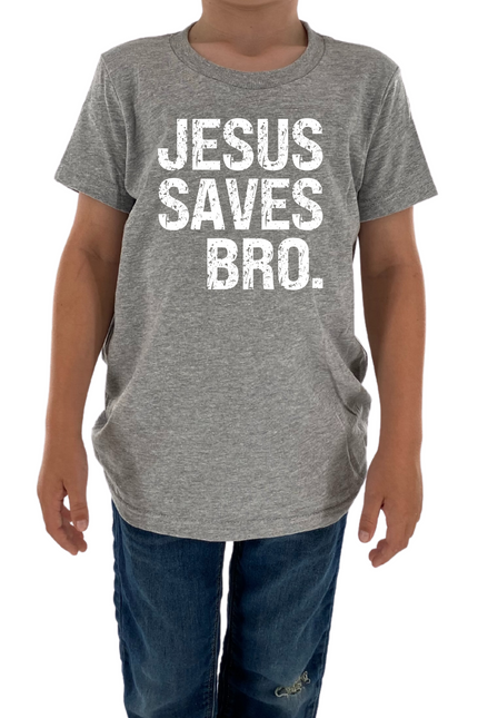 Jesus Saves Bro Kids Tee