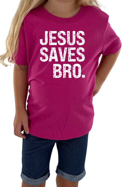 Jesus Saves Bro Kids Tee