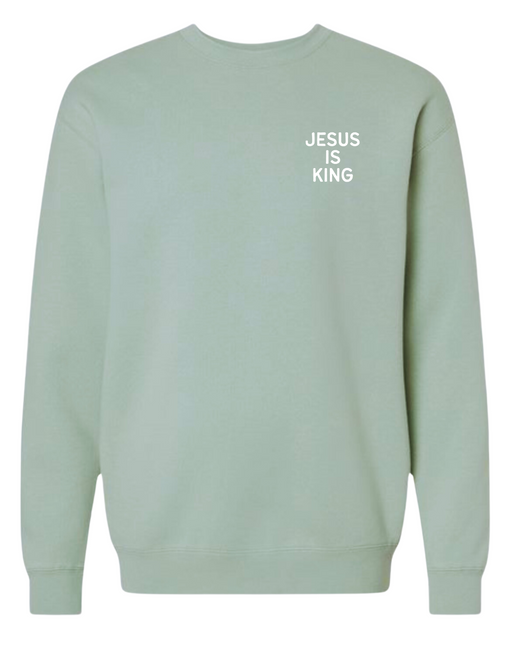 Jesus Is King Left Chest Sweatshirt