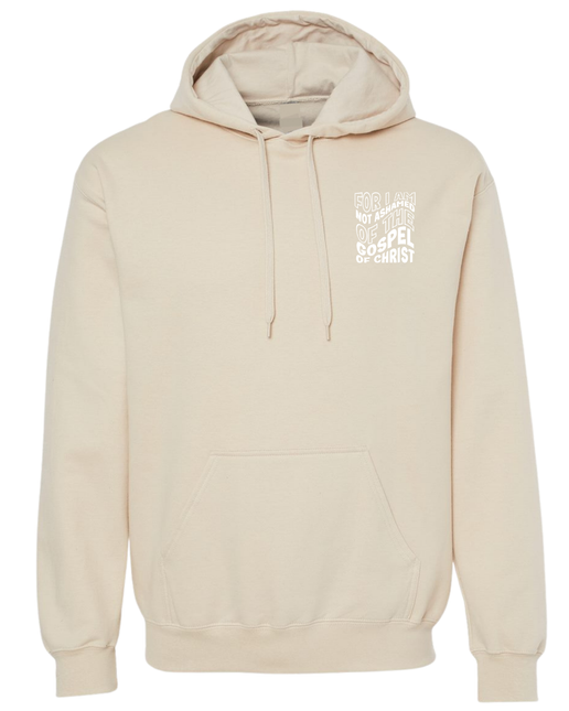 Christian Hoodie Youth Hoodie Soft Cozy Hoodie Handmade Hoodie Christian Apparel Faith Hoodie Bible Verse Hoodie Romans 1:16 Church Apparel Christian Gifts Baptism Gift Confirmation Gift