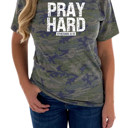 Pray Hard Womens Tee