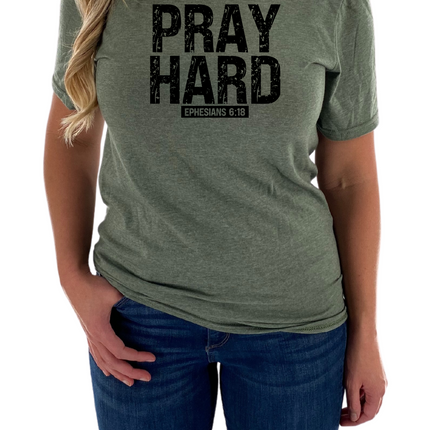 Pray Hard Womens Tee