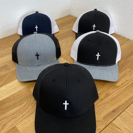 Cross Snapback Trucker Hat