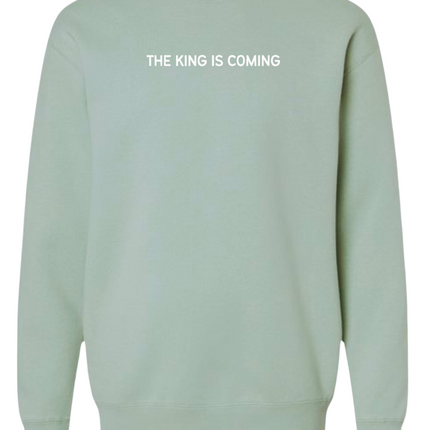 The King Is Coming Womens Fleece Sweatshirt