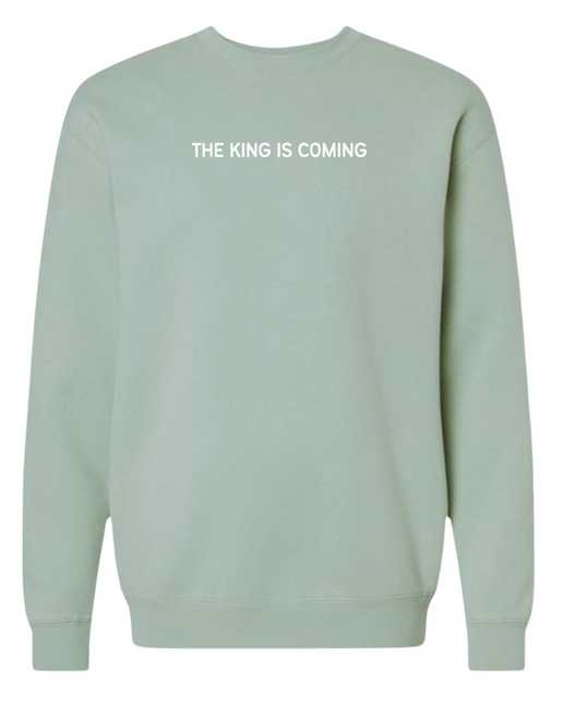 The King Is Coming Womens Fleece Sweatshirt