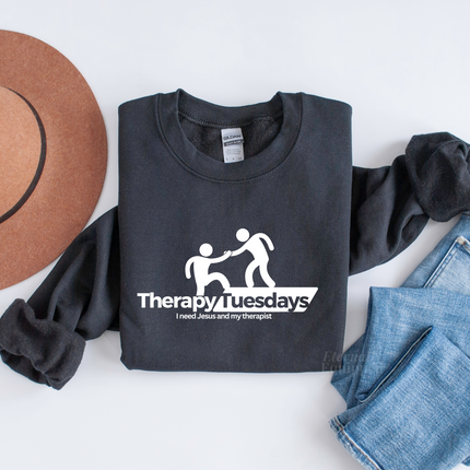 Therapy Tuesdays Crewneck Sweatshirt