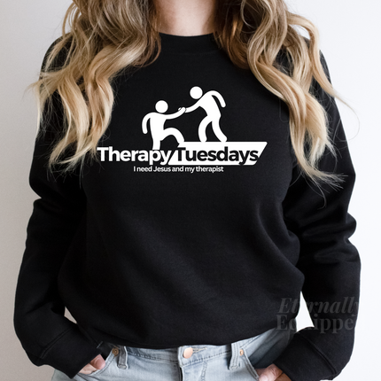 Therapy Tuesdays Crewneck Sweatshirt