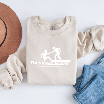 Therapy Tuesdays Crewneck Sweatshirt