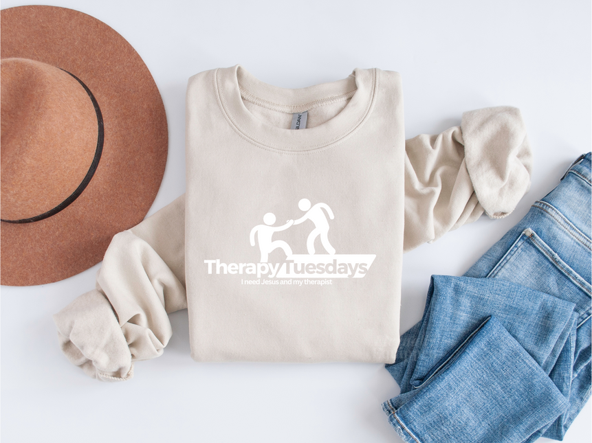 Therapy Tuesdays Crewneck Sweatshirt